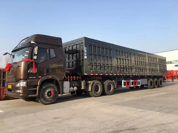 側翻自卸半掛車